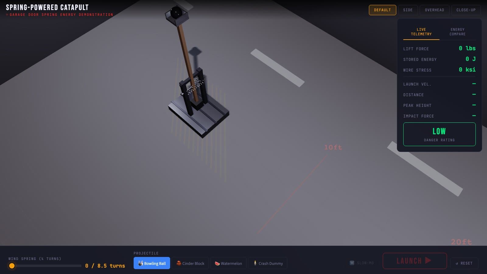 Spring-Powered Catapult interactive lab